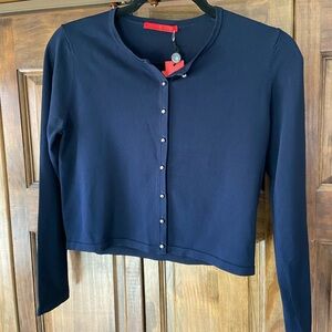 Carolina Herrera Navy Blue Women's Top